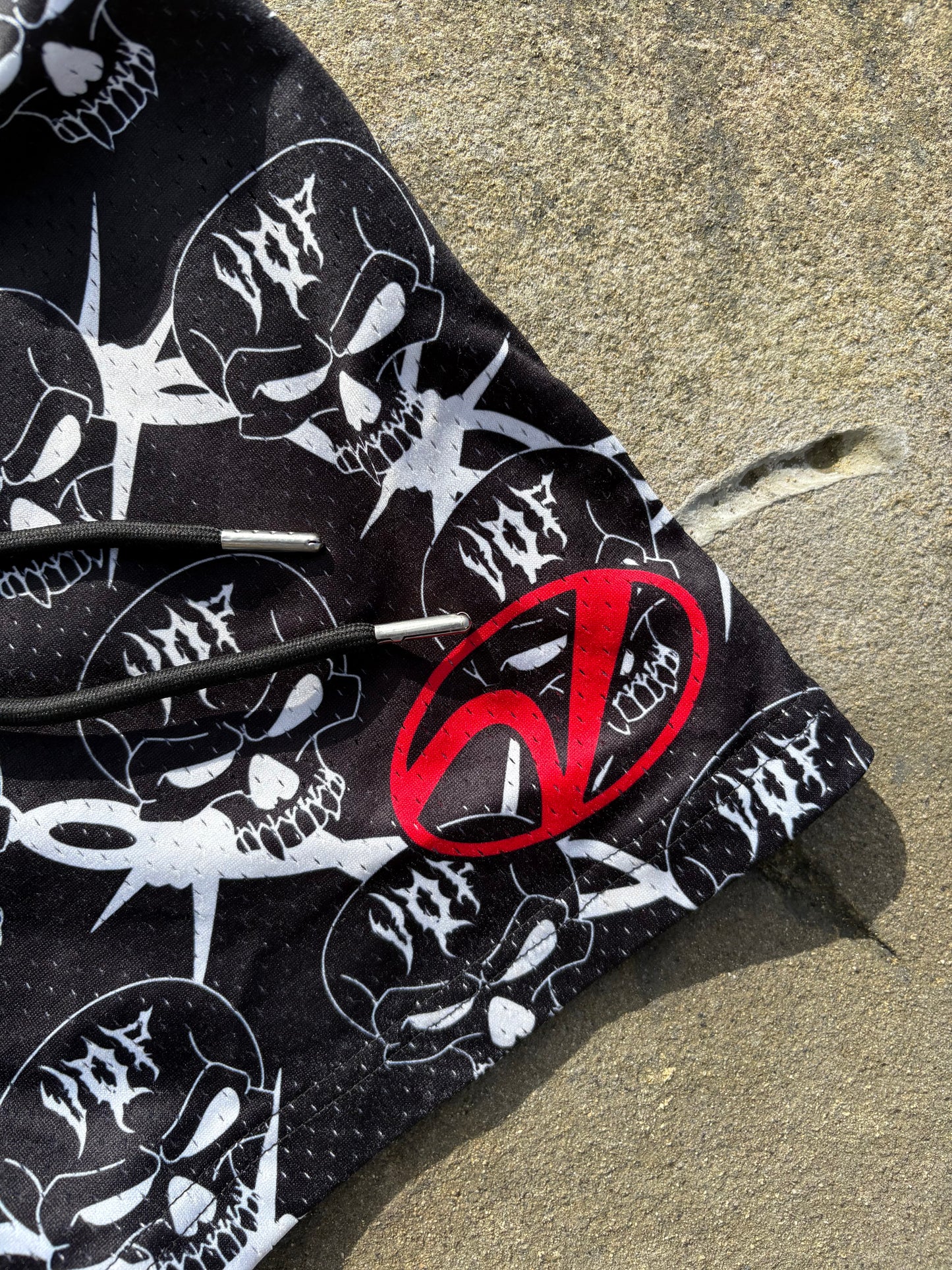 BARBED WIRE MESH SHORTS